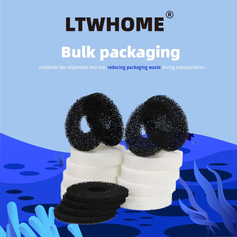 LTWHOME Compatiable Foam and Carbon Rings Fit for Biorb Filter Set/Service Kit (Pack of 16) - Image 5